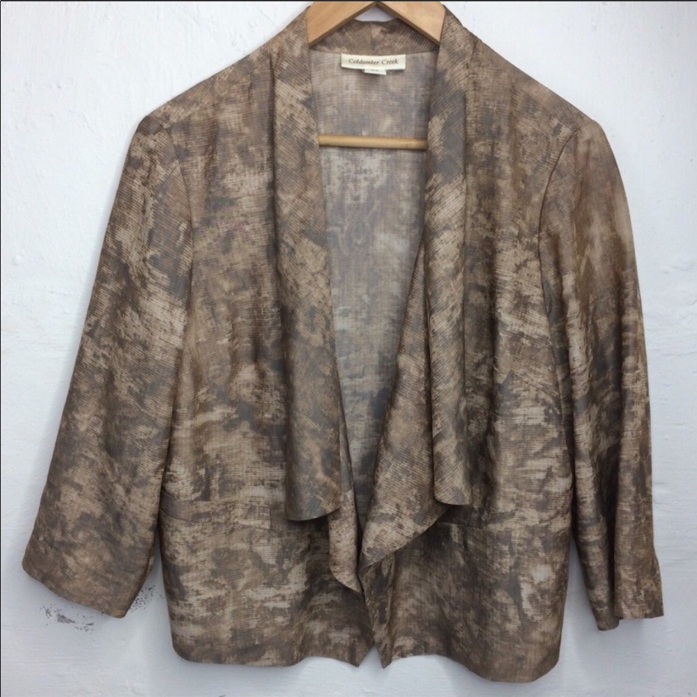 Coldwater Creek Draped Blazer Jacket